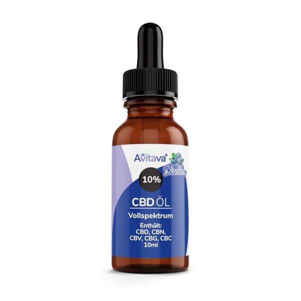 Avitava Blueberry (Blaubeere) 10% CBD Öl im Vollspektrum 10 ml 10 ml