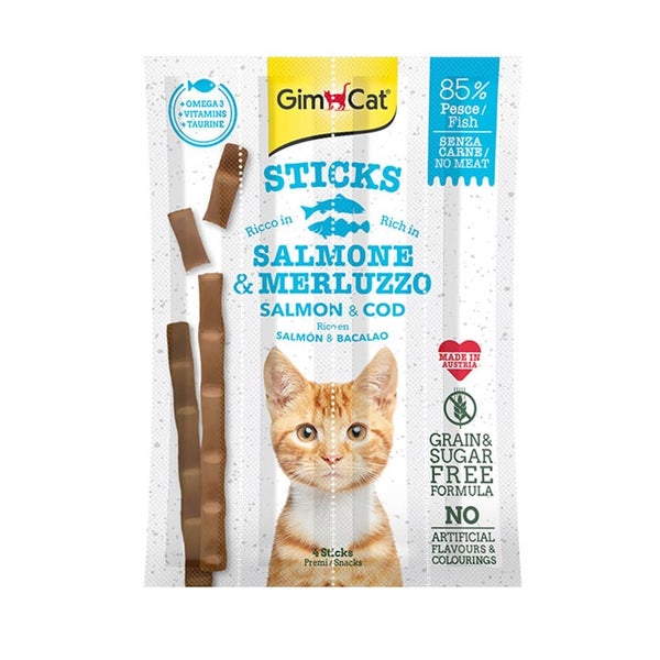 GIMPET Sticks Lachs & Forelle Cabanas für Katzen 4 Stück 0,1 kg