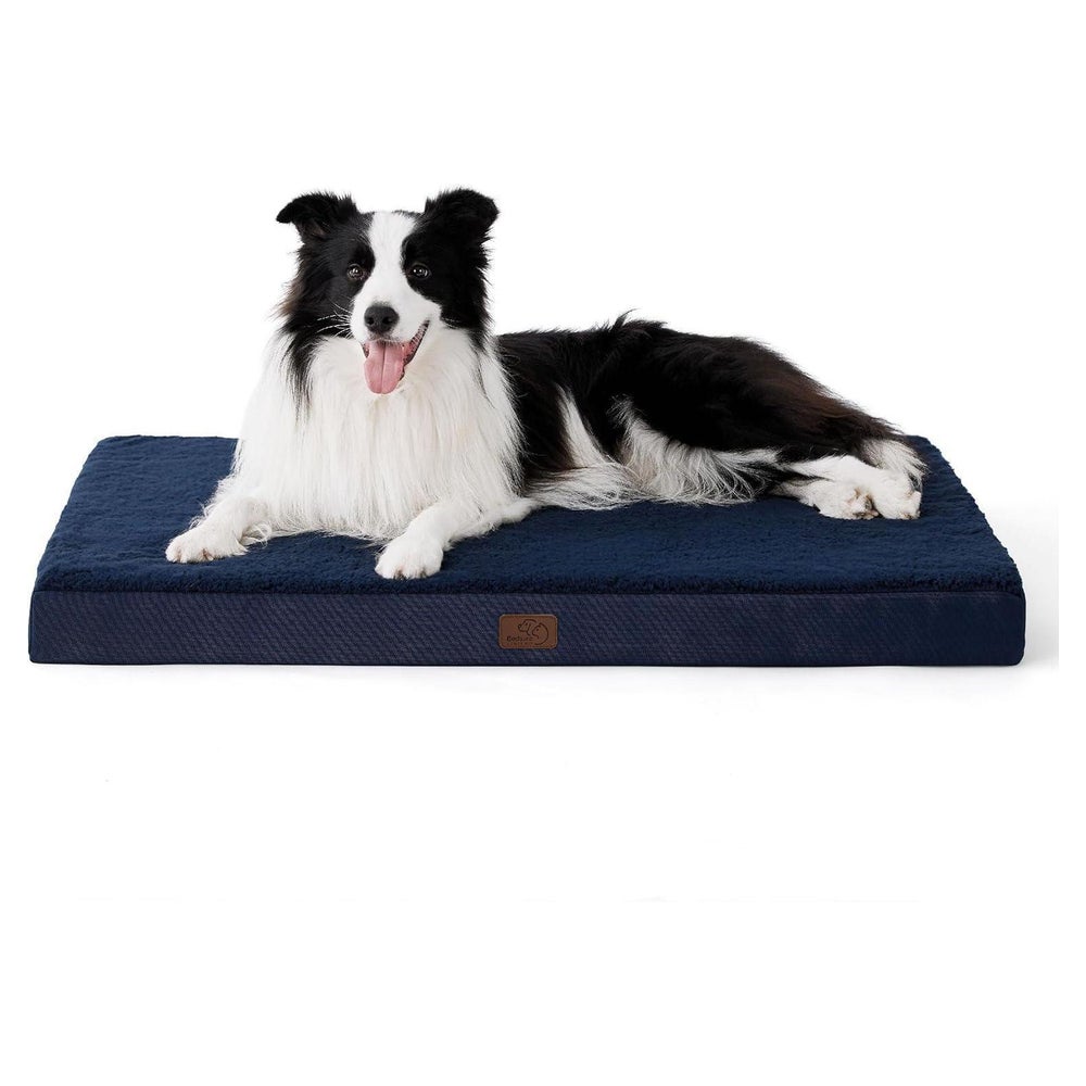Hundebett orthopädisches waschbar L 91 x B 69 x H 8 cm Navyb 1 St
