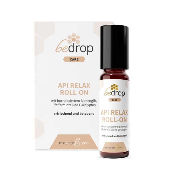 Api Relax Roll-On mit hochdosiertem Bienengift, Pfefferminze und Eukalyptus - 10ml 10 ml