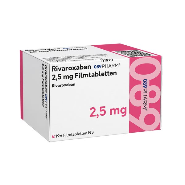 Rivaroxaban 089pharm 2,5 Mg Filmtabletten 196 St