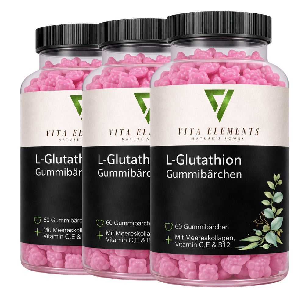 Vita Elements L-Glutathion Gummibärchen 3er Set 60 St