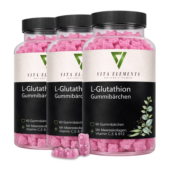 Vita Elements L-Glutathion Gummibärchen 3 x 60 St