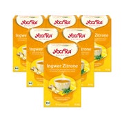 Yogi Tea - Ingwer Zitrone Bio Gewürztee | 6 x 30,6g 6x17 St
