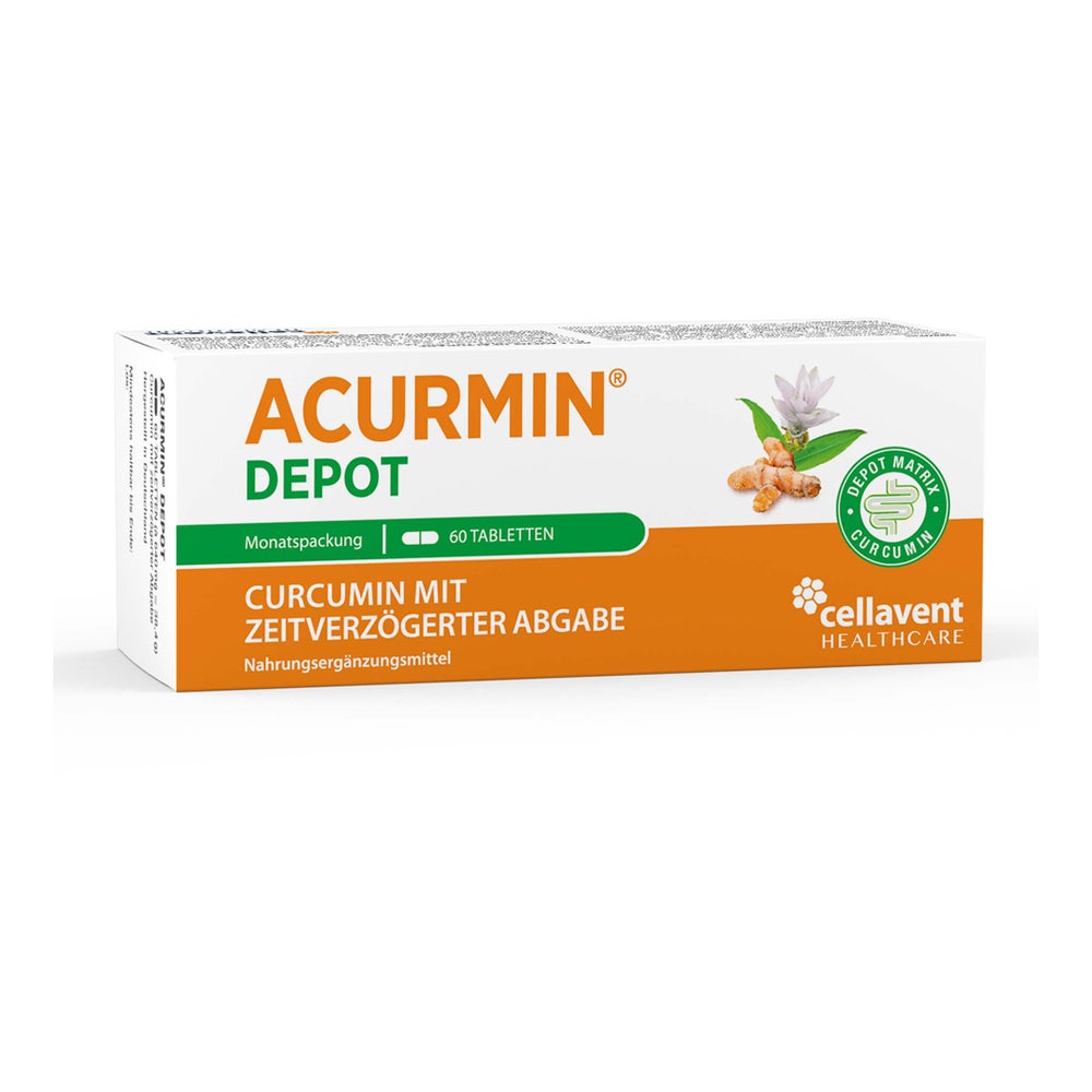 Curcumin Kapseln mit zeitverzögerter Abgabe – Acurmin® Depot 60 St