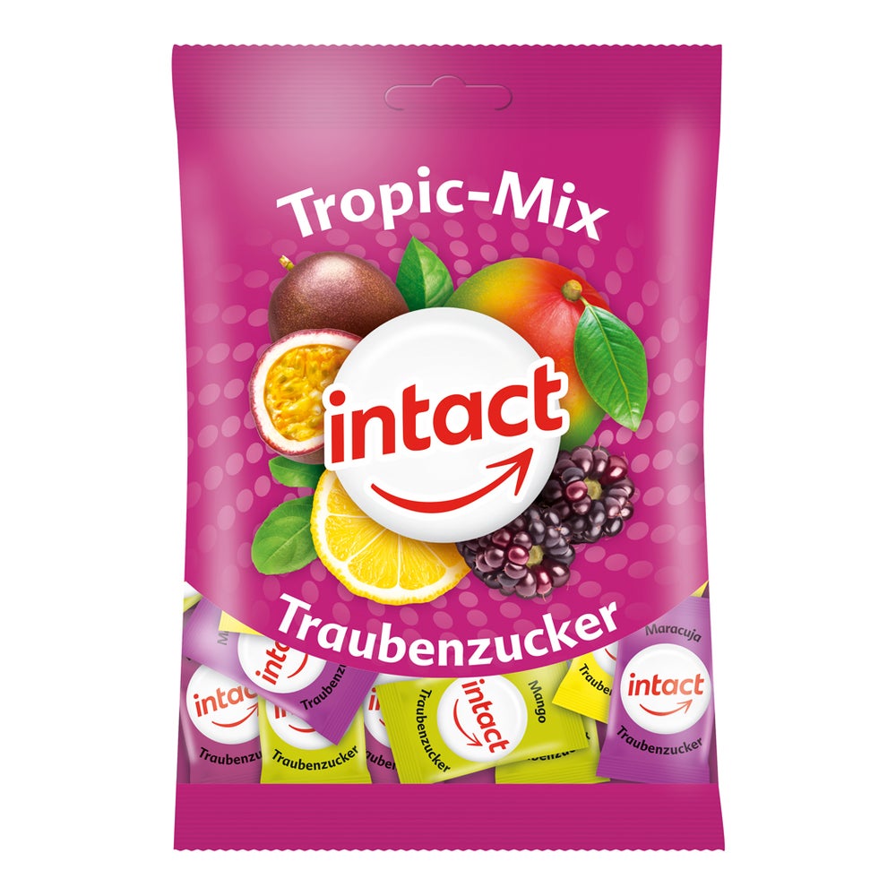 Intact Traubenzucker Beutel Tropic-mix 75 g