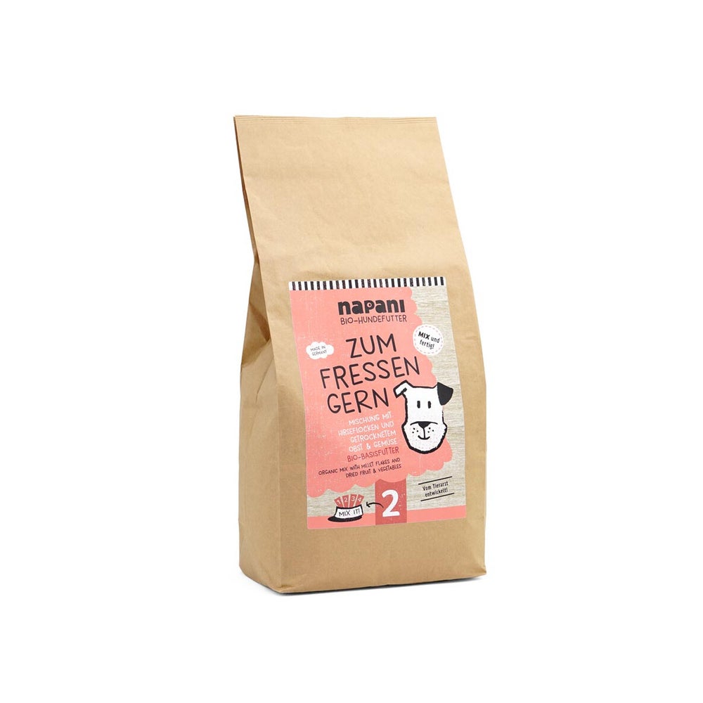 Bio-Basisfutter "Zum Fressen Gern" für Hunde mit Hirse... 3 kg