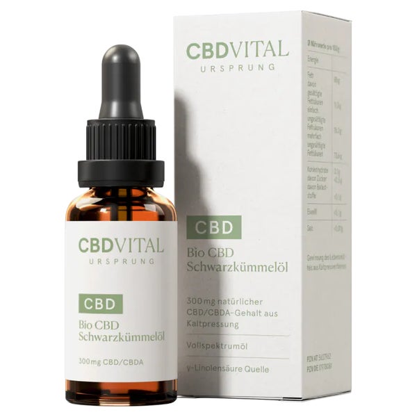 CBD VITAL Schwarzkümmelöl Kapseln | Rein & naturbelassen 60 St