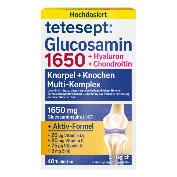 Tetesept Glucosamin 1650 Filmtabletten 40 St