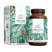 Produktabbildung: Hyaluronsäure Komplex mit Aloe Vera, Hirse Hagebutte & Biotin - JUNGQUELL - 90 vegane Kapseln - NATURTREU® 90 St