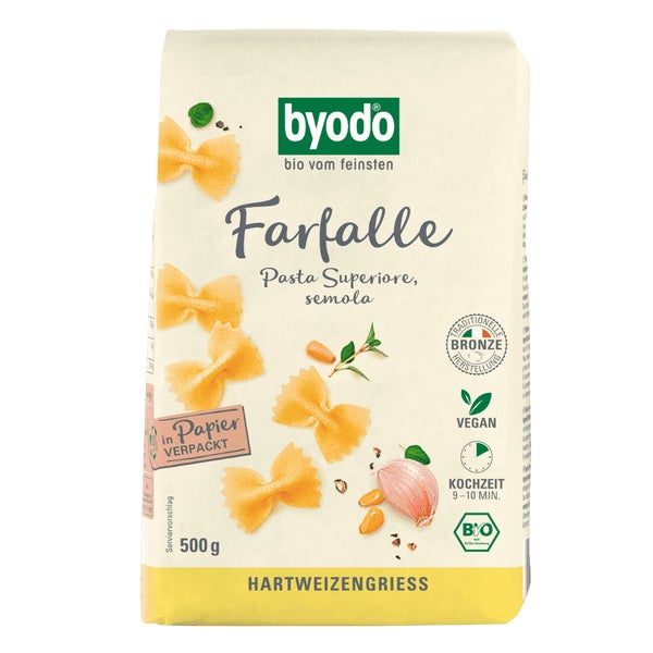 BYODO Bio Farfalle semola 500 g