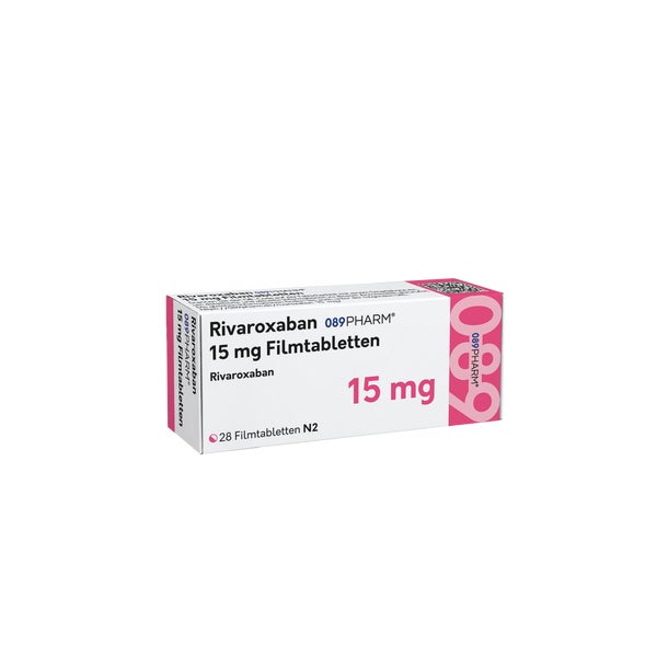 Rivaroxaban 089pharm 15 Mg Filmtabletten 28 St