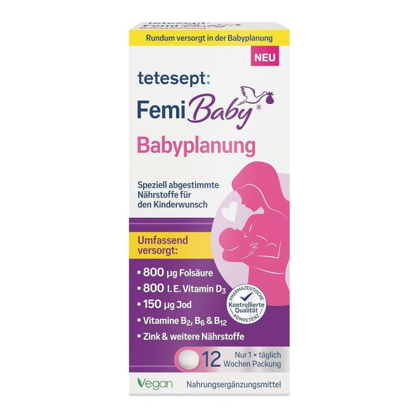 tetesept Femi Baby Babyplanung | Kinderwunsch | 84 Tabletten 84 St