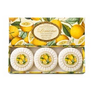 Saponificio Artigianale Fiorentino Limone Seifen Geschenkset – Zitronenduft – Made in Italy 300 g