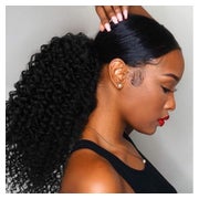 Pferdeschwanz Ponytail Haarteil Kordelzug Afro Natürliches S 1 St