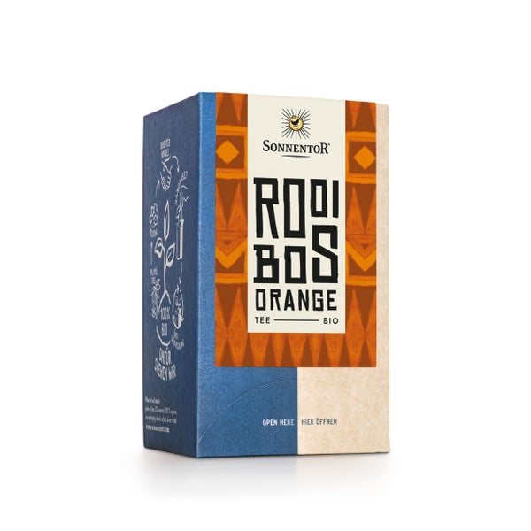Rooibos Orange Bio-Tee – 18 Beutel für fruchtig-süßen Teegenuss 32,4 g, DK-Beutel