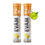 Zink + Vitamin C 400mg Brausetabletten Immunsystem 2er Pack 40 St
