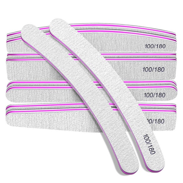 Nagelfeilen Set 100/180 für Gelnägel Maniküre Pediküre 10 St 1 St
