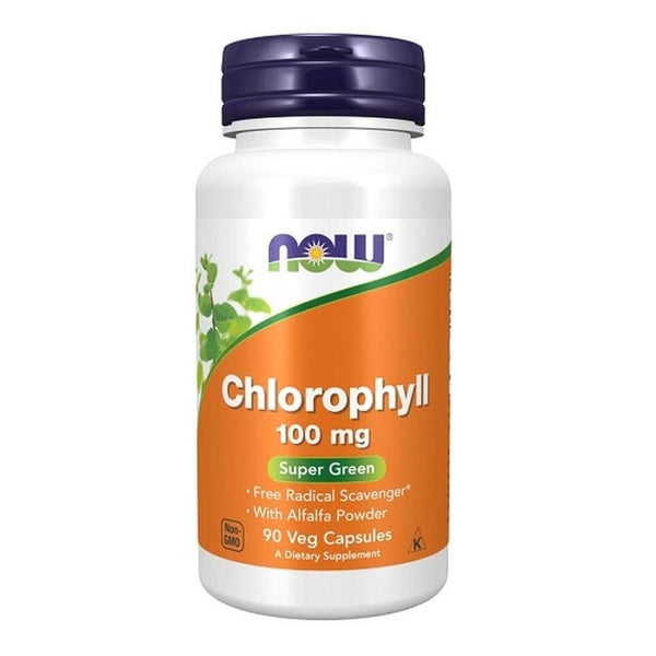 NOW Foods Chlorophyll 100mg 90 Vegane Kapseln 90 St