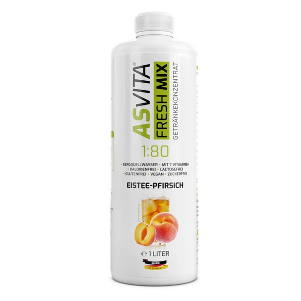 ASVita Fresh Mix Mineralgetränk 1/80 - Eistee-Pfirsich 1 l