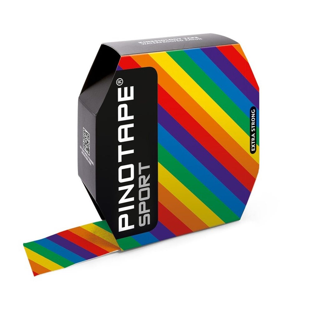 Pinotape Sport Kinesiologie Tape Pride Regenbogen 5 cm x 31 m 31 m