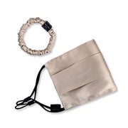 ALLURE & DOUX Gesichtsmaske und Scrunchie S aus Seide