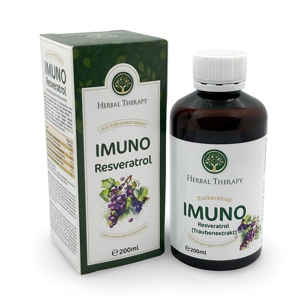 Herbal Therapy Sirup IMUNO-Resveratrol (Traubenextrakt) 200 ml