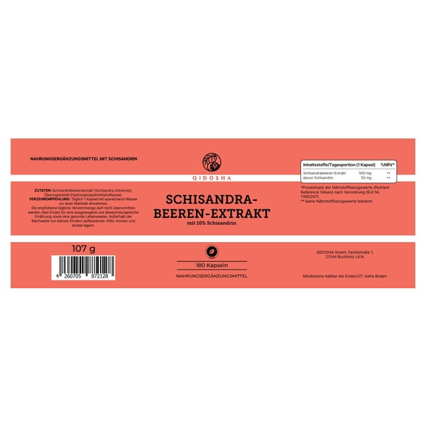 Schisandra Extrakt mit 10% Schisandrin 124 g