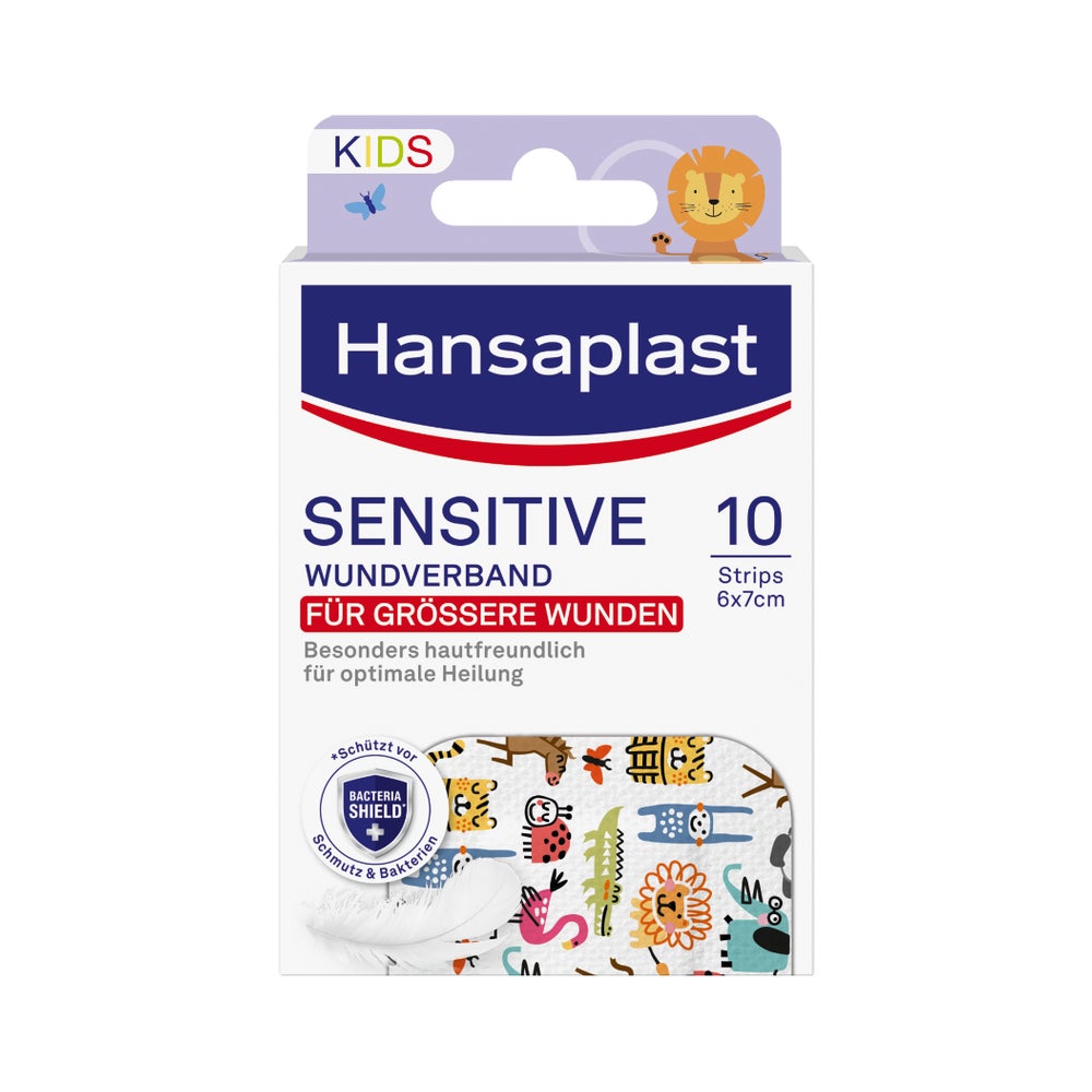 Hansaplast Sensitive Kids Wundverband XL 10 St