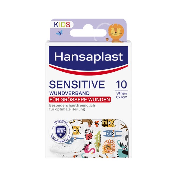 Hansaplast Sensitive Kids Wundverband XL 10 St