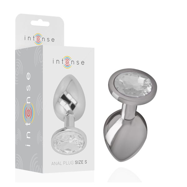 Intense -  Analplug Aus Aluminium  mit Kristall