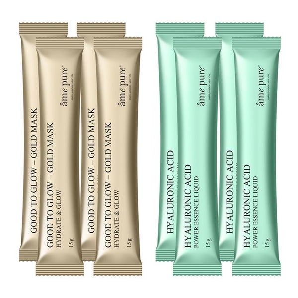 âme pure Jelly Glow Rubber Mask Gold - 4er Set 4 St