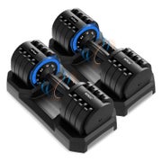 DH FitLife 2er-Set 10-in-1 Verstellbare Hantel 4-25kg