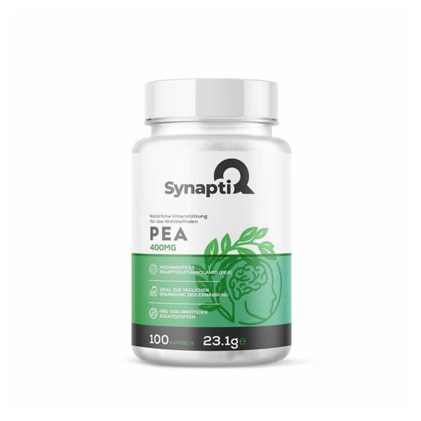 SynaptiQ® PEA – Natürliche Unterstützung für das Wohlbefinden 2x200 mg 100 Kapseln 100 St