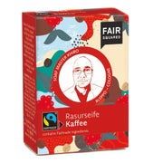 FAIR SQUARED Fairtrade Jubiläum Rasurseife Kaffee 80 g