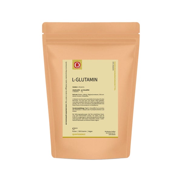 Quintessence L-Glutamin Pulver - 100% rein, vegan 500 g