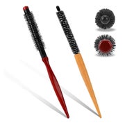 2er Set Professionelle Mini Rundhaarbürsten 26 cm für Locken 1 St