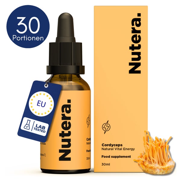 Cordyceps Pilz-Extrakt 20:1 – hochkonzentrierte Tropfen mit 50% Polysacchariden aus 100% Fruchtkörpern 30 ml