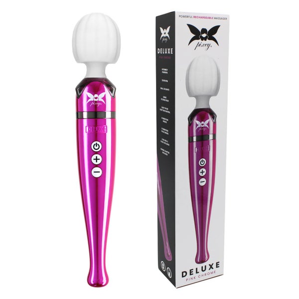 PIXEY - Pixey Deluxe Wand Massager Pink Chrome 1 St