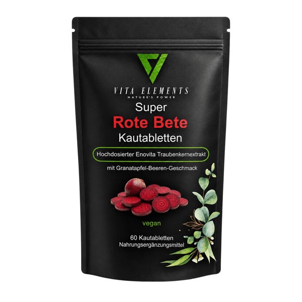 Vita Elements Rote-Bete Kautabletten 60 St