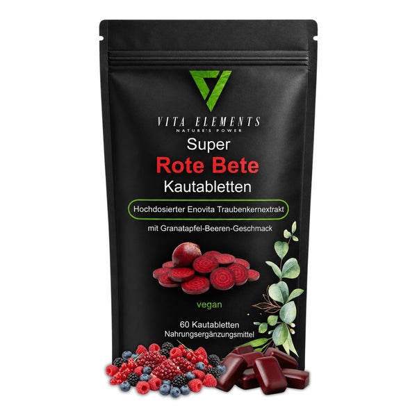 Vita Elements Rote-Bete Kautabletten 60 St