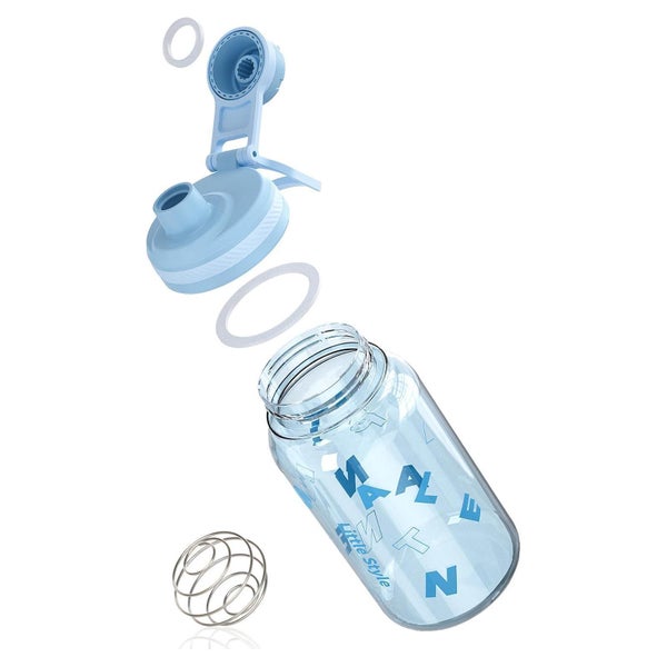 Protein Shaker Fitness Eiweißshaker 800ml BPA-frei Blau 1 St