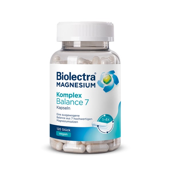 Biolectra Magnesium Komplex Balance 7 Kapseln 120 St