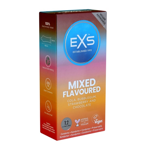 «Mixed Flavoured» - 12 vegane Aroma-Kondome (12 Kondome) 12 St