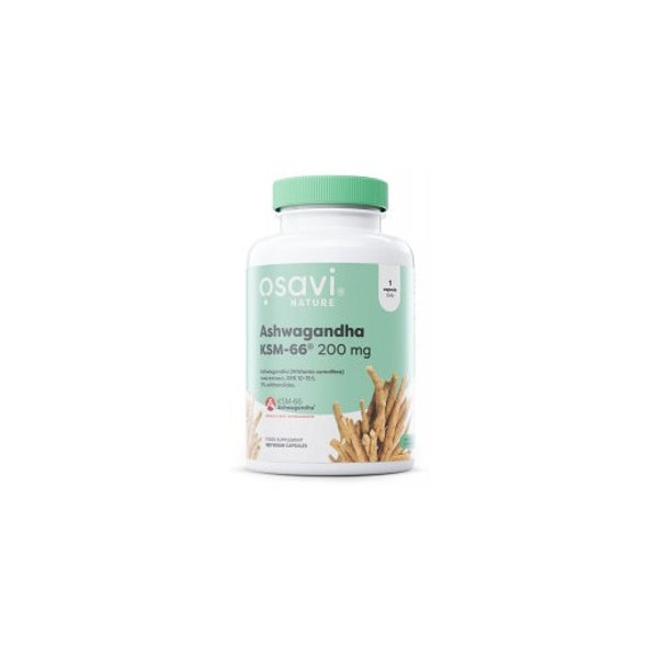Ashwagandha KSM-66 200 mg, vegane Kapseln 180 St