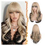 Perücke Blond Ombre Pony Synthetisches Haar 61cm Blond Ombre 1 St