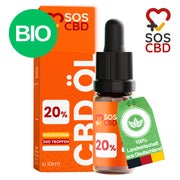 Produktabbildung: SOS CBD-ÖL 20% 10ml : 300 CBD-Tropfen mit 20% CBD Hanf 1 St