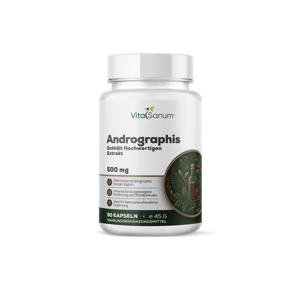 VitaSanum® - Andrographis  (Andrographis paniculata) (Kalmegh) 500 mg 90 Kapseln 90 St