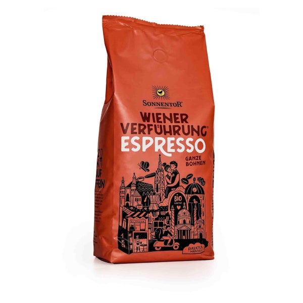 Espresso Kaffee ganze Bohne Bio 1000 g – Intensiver Kaffeegenuss mit schokoladigem Aroma