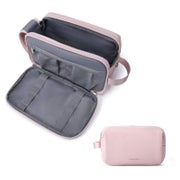 Kulturtasche Herren Reise Doppelreißverschluss 5L M Rosa-led 1 St